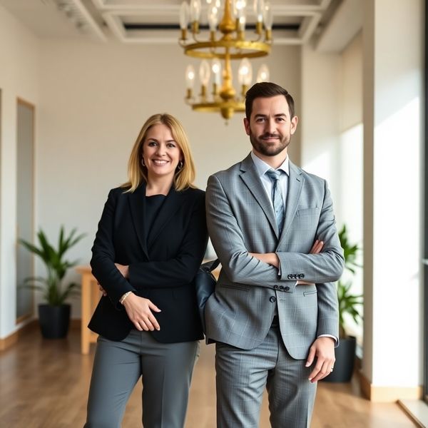 Dva finanční poradci v kanceláři ve Zlíně